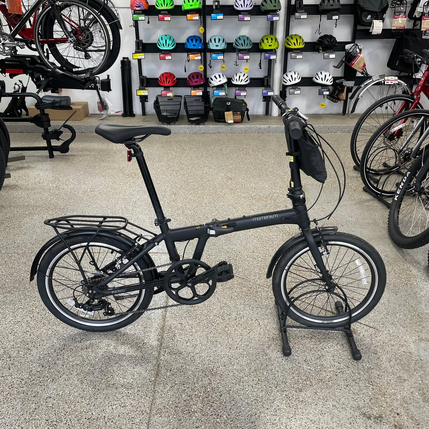 Momentum PakAway Folding Hybrid Bike, One Size, for 4'11" to 6'1"