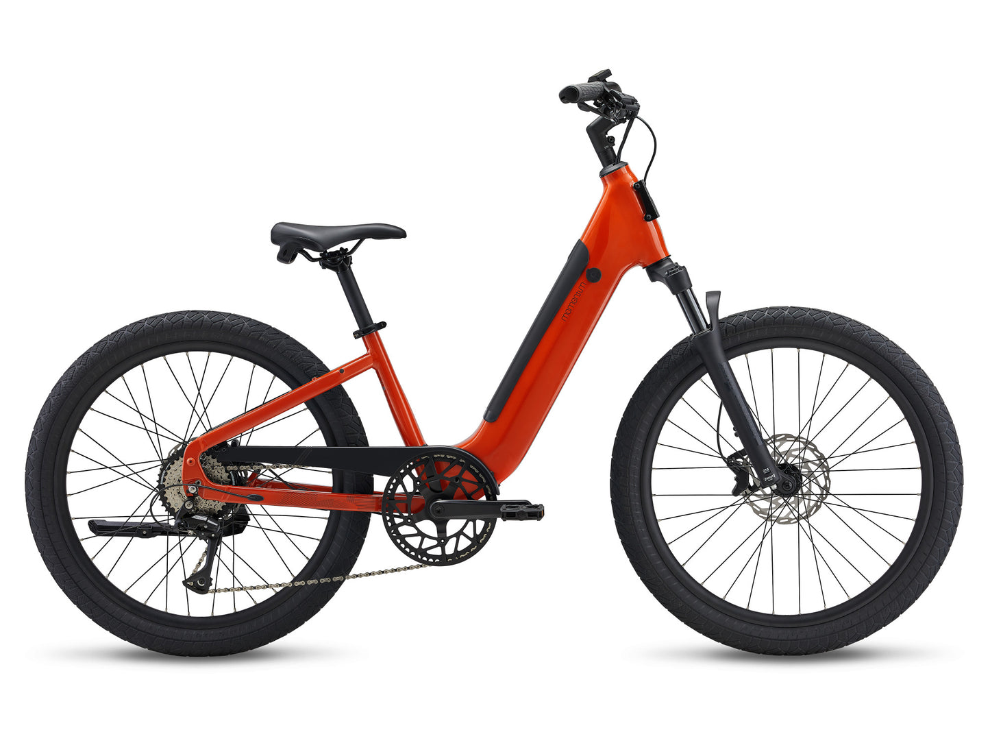 Momentum Vida E+ in Caramel Cinnamon, side profile