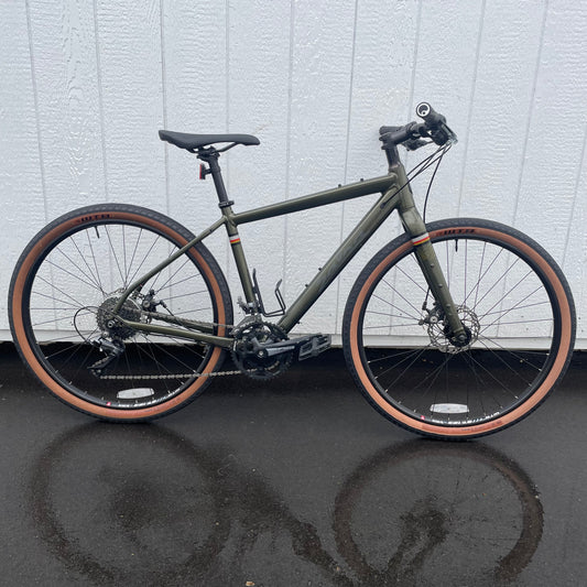 CPO, Salsa Journeyman, Custom Flatbar Conversion, 51cm, Dk Green